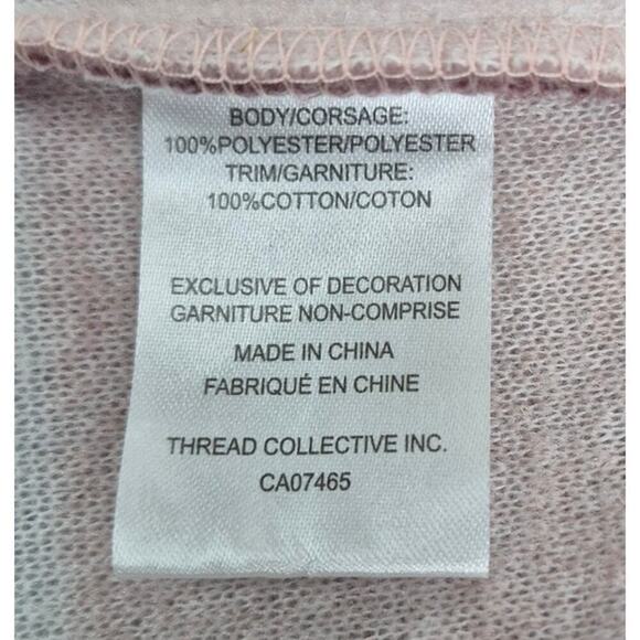 Mexx Women’s Soft-Brushed Plaid Long Shacket Pink Burgundy  Sz XS NWOT - Picture 7 of 11